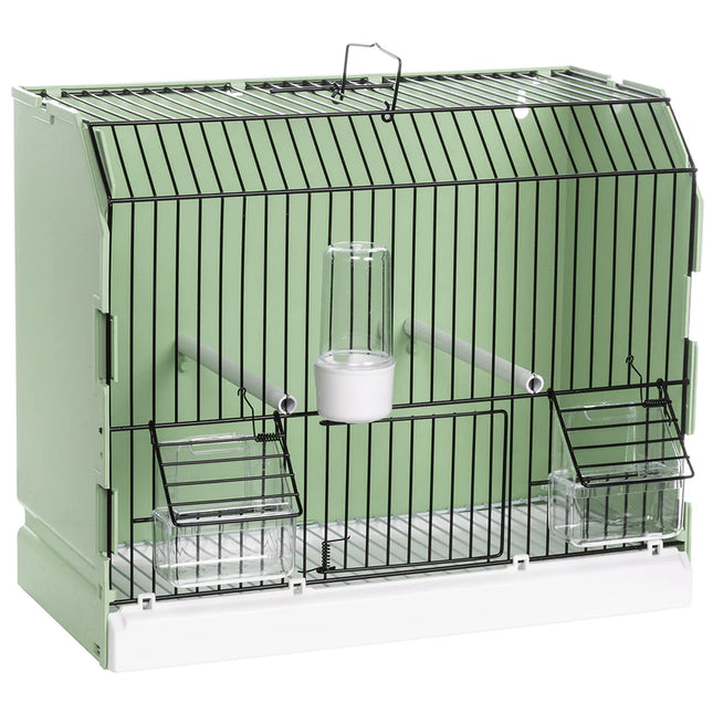 Exposition Cage Green 3 Doors Black Grid