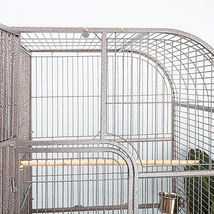 Double Cage with Center Divider for Bird Parrot Aviary W64xD32xH73