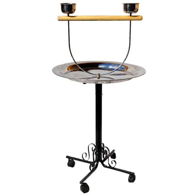Kings Cages B-71 Metal Playstand Silver