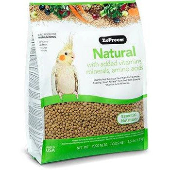 ZuPreem Natural Medium Birds (Cockatiel) 2.25 lb
